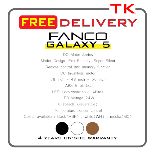 FANCO Galaxy 5 White